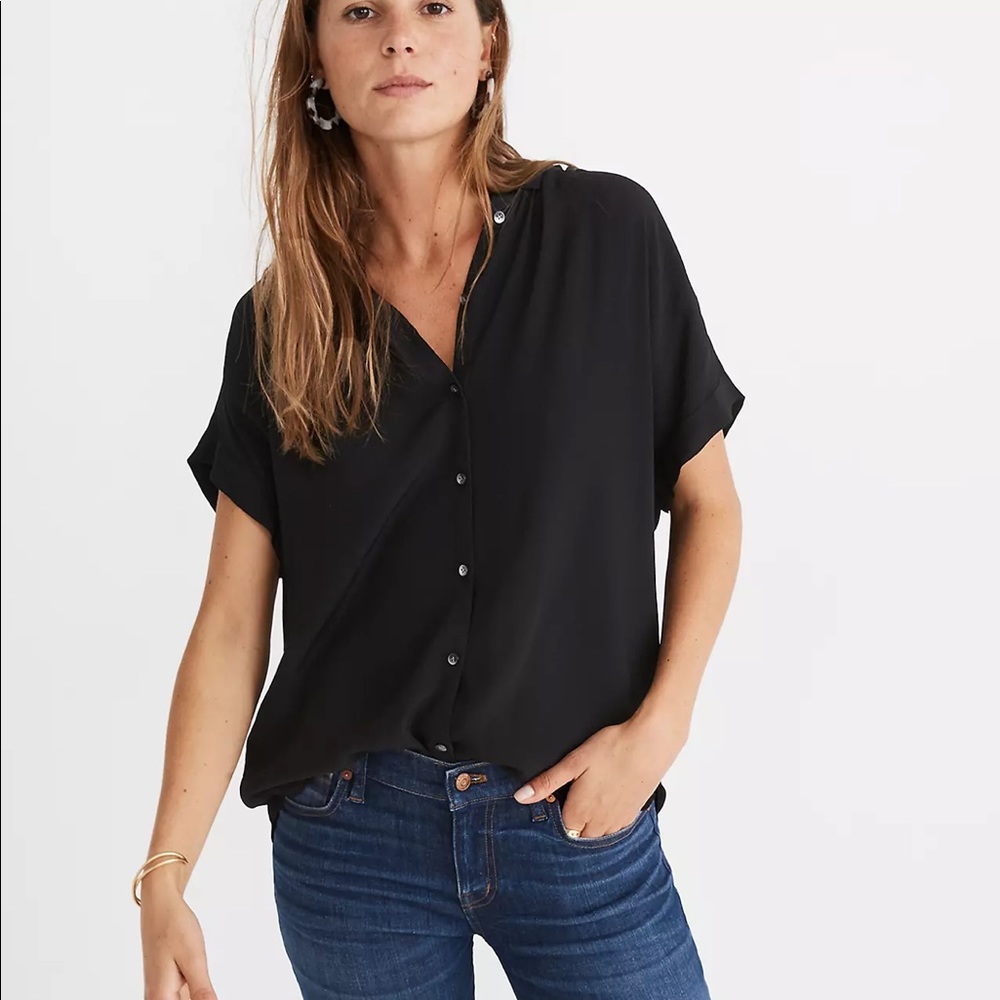 Madewell 100% Viscose oversized blouse